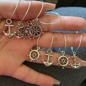 Nautical theme wine jewelry 8 pieces one set available